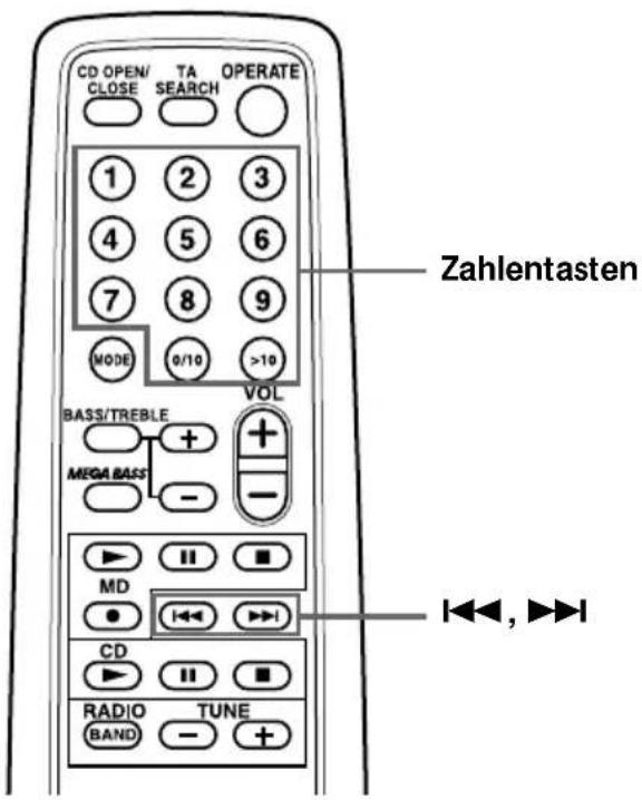 SONY ZSM50 - Ansteuern eines bestimmten Titels - 1