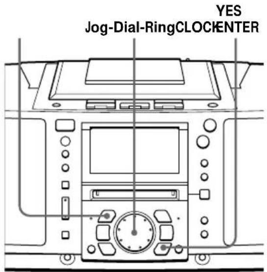 SONY ZSM50 - Einstellen der Uhr - 1