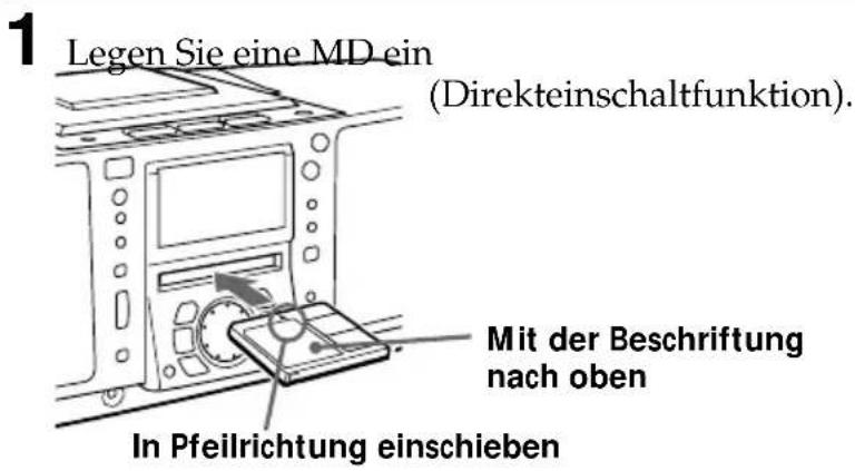 SONY ZSM50 - Wiedergeben einer MD - 2