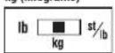 TANITA UM081 - SWITCHING THE WEIGHT MODE Note: For use only with models containing the weight mode switch - 2