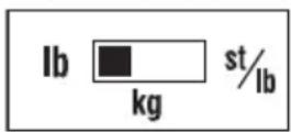 TANITA UM028F - Ib (Livres) kg (Kilogrammes) st-Ib (Stone Pounds) - 1