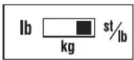 TANITA UM028F - Ib (Libras) kg (Kilogramos) st-lb (Apedrea-libra) - 3