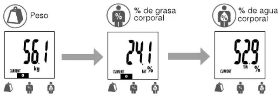 TANITA BF684W - Como Obtener las lectures. Proceso de display automatico - 1