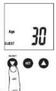 TANITA BF680W - PROGRAMMING THE GUEST MODE - 1