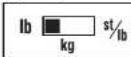 TANITA BF680W - COMMUTATION DU MODE POIDS - 1