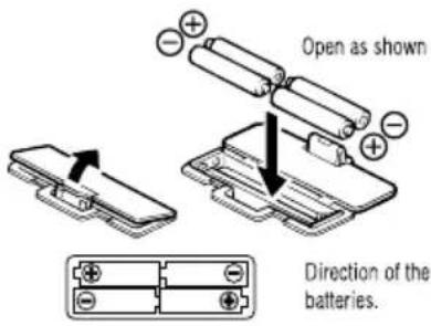 TANITA BC541N - Inserting the Batteries - 1