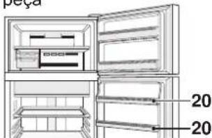SHARP SJXE680MSL - Compartment congélateur - 1
