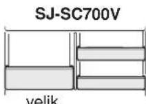 SHARP SJSC700VSL - OPOMBA - 3