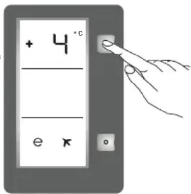 SHARP SJL2350E3W - Ajuste da temperatura e ativação do modo SUPER FRIO - 1