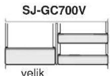 SHARP SJGC680VSL - Polica za sadje in zelenjavo12. Predal za sadje in zelenjavo13. - 1