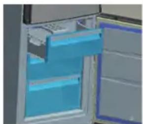 SHARP SJB2330M0W - Freezer box - 1