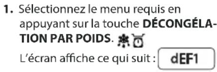 SHARP R870SLM - DÉCONGÉLATION PAR POIDS - 1