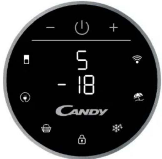 CANDY CMNET 6182XWIFI - KULATY DISPLEJ - 1