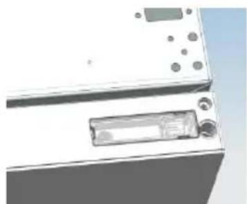 CANDY CMNET 6182WWIFI - INVERSER LE SENS D'OUVERTURE DE LA PORTE Démontage de la porte du réfrigérateur - 3