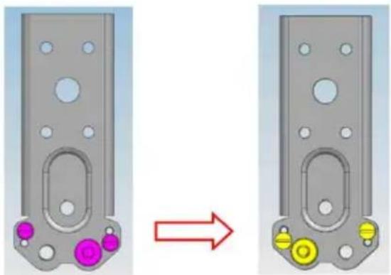 CANDY CMNET 6182WWIFI - Ajtó összeszerelése, also zsanér tartozékainak felszerelése a megfelelo helyre - 3