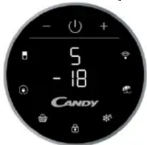 CANDY CMGN 6182W - ROND DISPLAY (INDIEN AANWEZIG) - 1