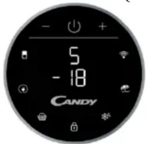 CANDY CMGN 6182W - RUNDT DISPLAY (HVIS TILSTEDE) - 1