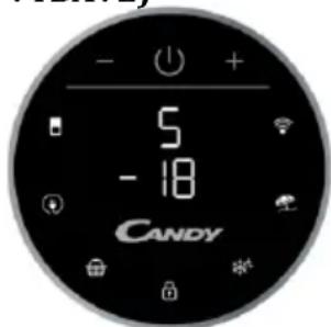 CANDY CMGN 6182W - KULATY DISPLEJ (POKUD JE VE VYBAVE) - 1