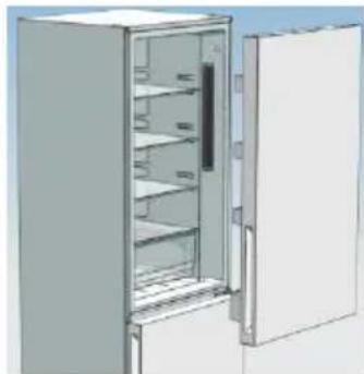CANDY CMNV 6202X - Tag koleskabsdoren af - 6