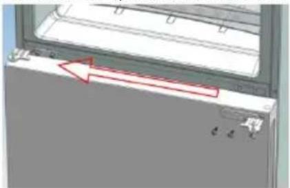 CANDY CMNV 6202X - Assemble the refrigerator door and freezer door to the opposite side - 3