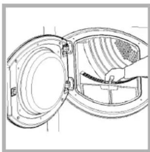 Ariston Thermo ASL 60 V - Reinig het pluizenfilter na elk gebruik - 2