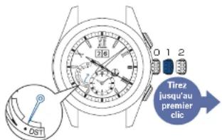 SEIKO Astron SSE151J1 - Tirez la couronne jusqu'au premier clic renfonce - 1