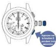 SEIKO Astron SSE141J1 - Maintenez le bouton B enfoncé (pendant trois secondes) - 1