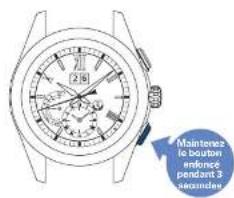 SEIKO Astron SSE141J1 - Maintenez le bouton B enfoncé (pendant 3 secondes) - 1