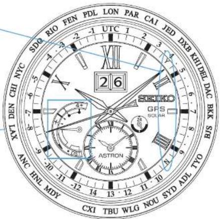 SEIKO Astron SSE141J1 - Affichage du résultat de la réception - 1