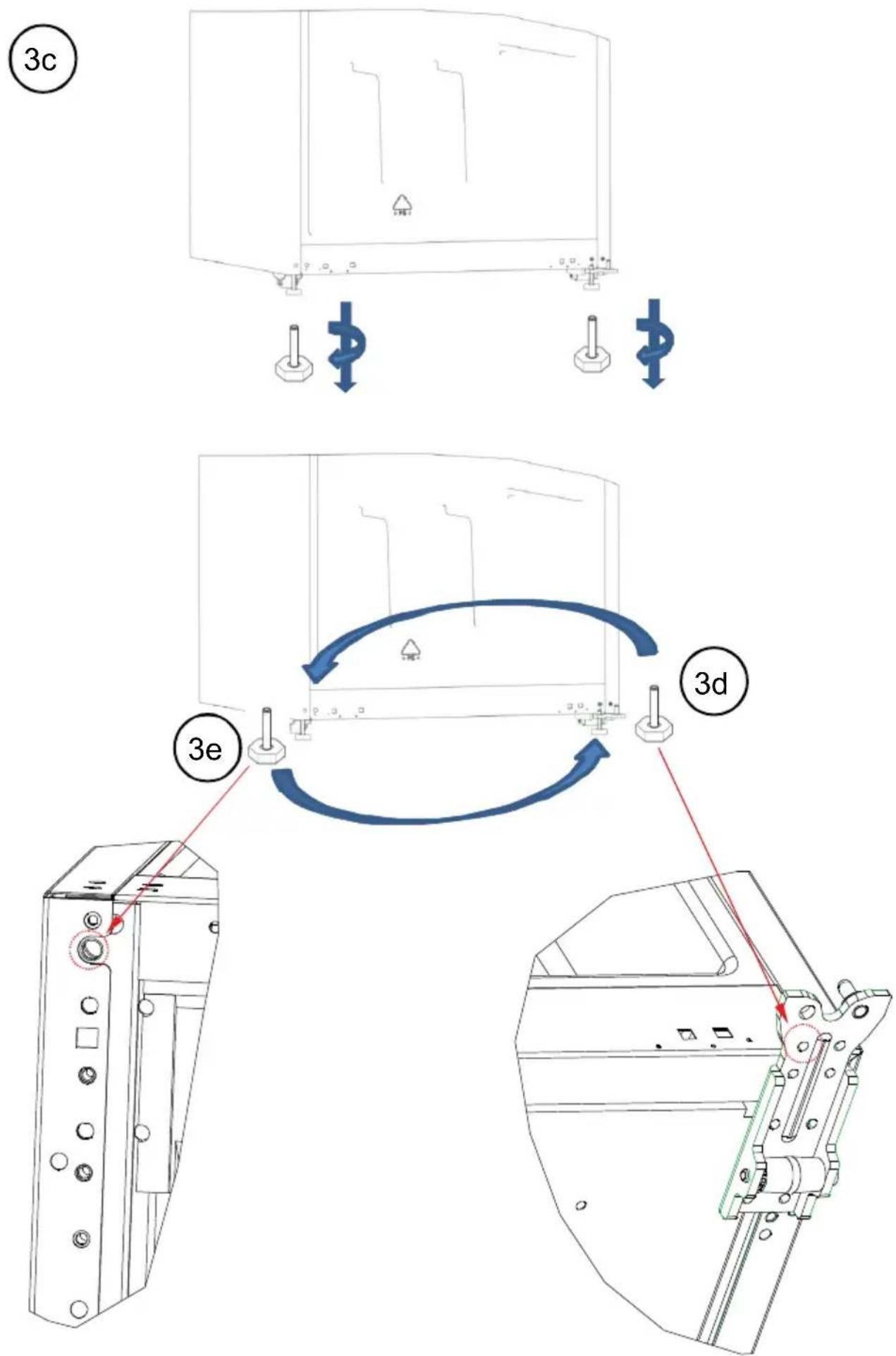 SABA MP243S - Changement du sens d'ouverture de la porte - 5