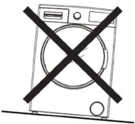 SABA LSS712VE17W - Mise en place du lave linge et réglage des pieds - 5