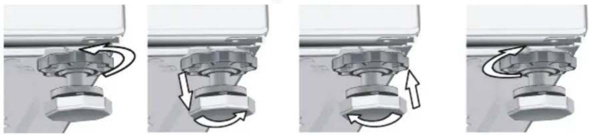 SABA LFS712BE17W - Réglage des pieds - 2