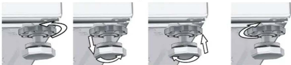 SABA LFS610BE17W - Réglage des pieds - 2
