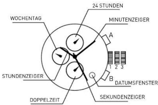 ADIDAS ADH4039 - DOPPELZEIT-EINSTELLUNG - 1