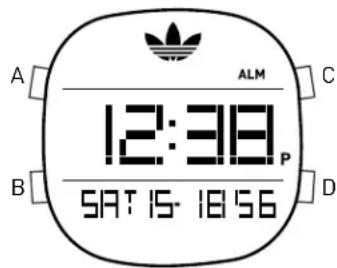 ADIDAS ADH2094 - AJUSTE DE LA ALARMA - 2