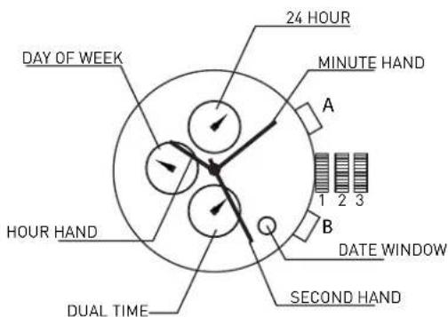 ADIDAS ADH2082 - DUAL TIME SETTING - 1