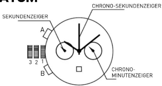 ADIDAS ADH1571 - CHRONOGRAPH, ZWEI ANZEIGEN MIT DATUM - 1