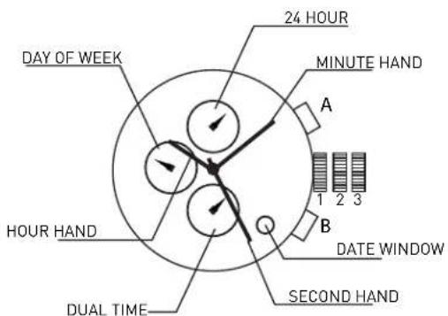 ADIDAS ADH1565 - DUAL TIME SETTING - 1