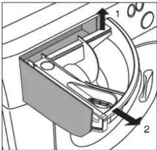 Ariston Thermo AWD 121 - Consejos útiles sobre la cubeta de detergente - 1