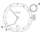 Oris ProDiver GMT - 수직 크라운이 있는 내부 회전 베펔에 위치한 제 2 시간대 표식 - 1