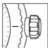 Oris Aquis Staghorn - Positions de la couronne. - 2