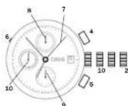 Oris Aquis Date Diamonds - Kronograf sayacini okumak: - 1