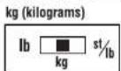 TANITA InnerScan BC590BT - Switching the weight mode Note: For use only with models containing the weight mode switch - 2