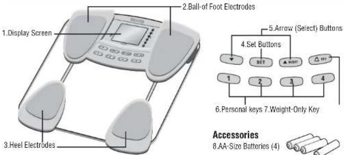 TANITA InnerScan BC590BT - Features and Functions - 1