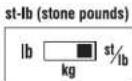 TANITA InnerScan BC590BT - Switching the weight mode Note: For use only with models containing the weight mode switch - 3