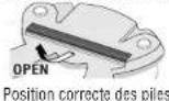 TANITA InnerScan BC590BT - Insertion des piles - 1