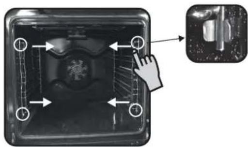 CANDY FXE623X - REMOVING AND CLEANING WIRE RACKS - 1