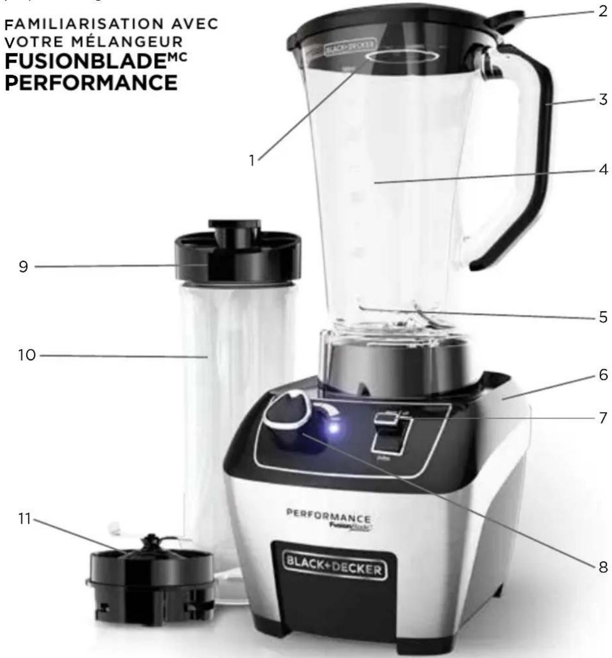 BLACK & DECKER BL6000 - Félicitations pour votre achat du mélangeur FusionBlade ™ Performance! - 1
