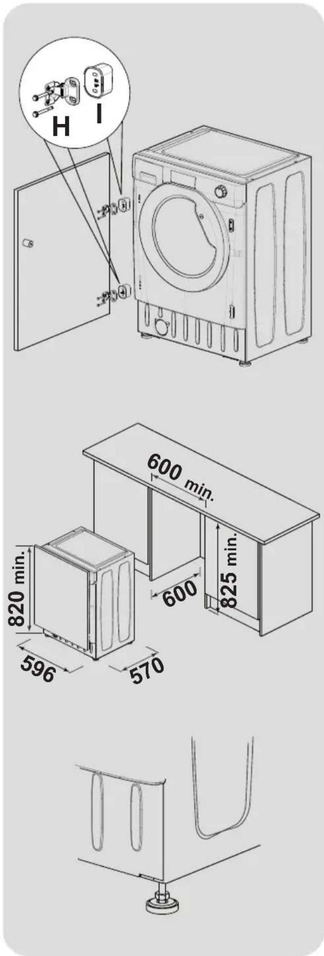 ROSIERES RILS 9514 TI - Instructions de montage de la porte du meuble - 2