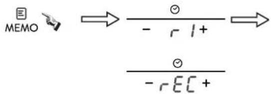 ROSIERES RID 346 BV - How to record one new cooking cycle if we have already recorded one: - 2